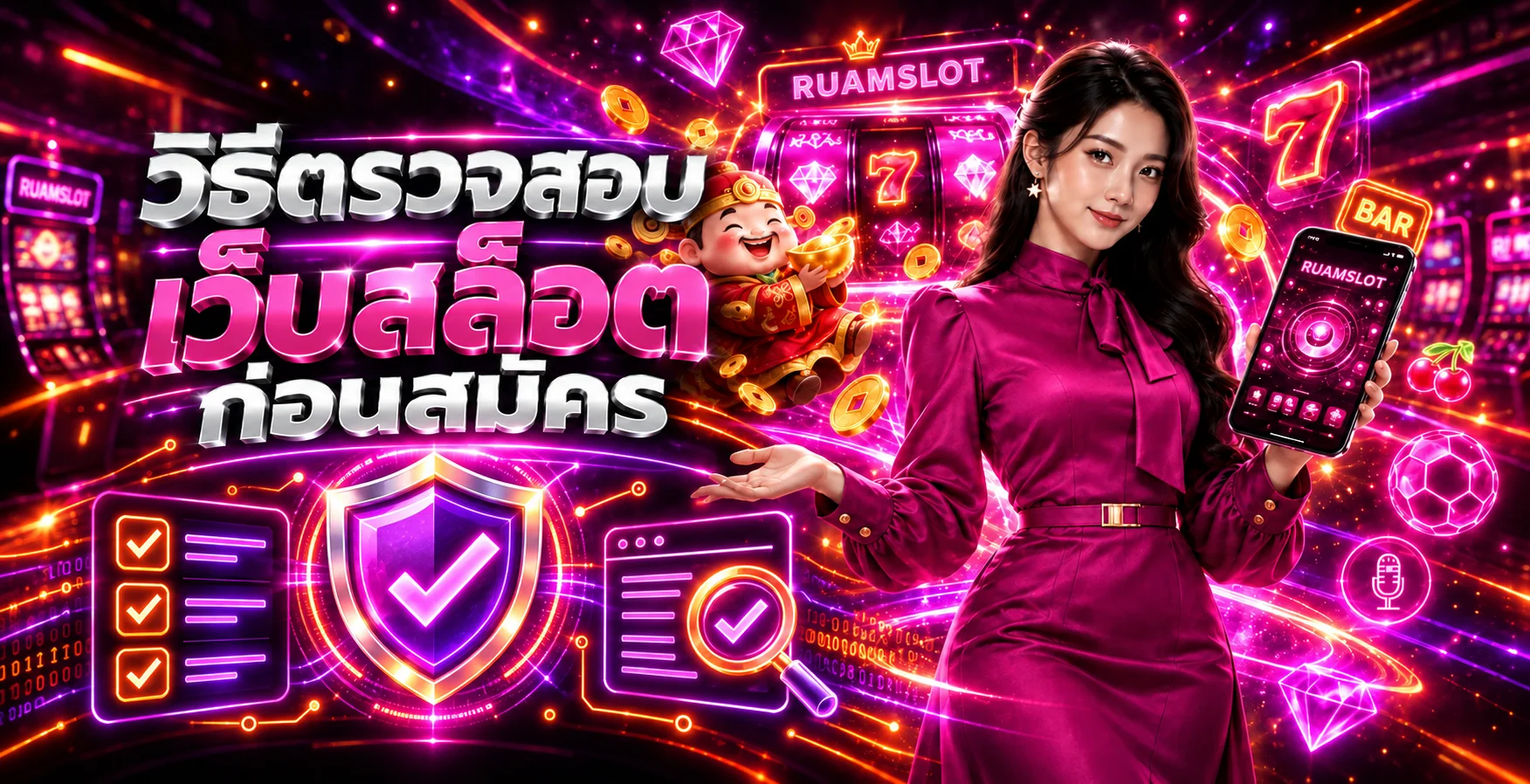 RUAMSLOT วิธีตรวจสอบเว็บสล็อตก่อนสมัครแบบทีละขั้น